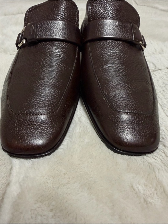 $990 Ferragamo Gancini Horse-bit Brown Leather Slip-On Loafers Shoes 7.5 8.5 9 main image 8